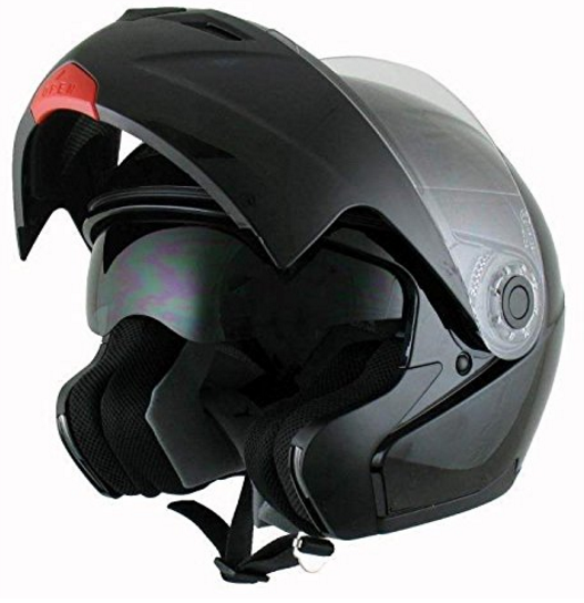 Le casque de moto modulable AMX 910 en position Jet