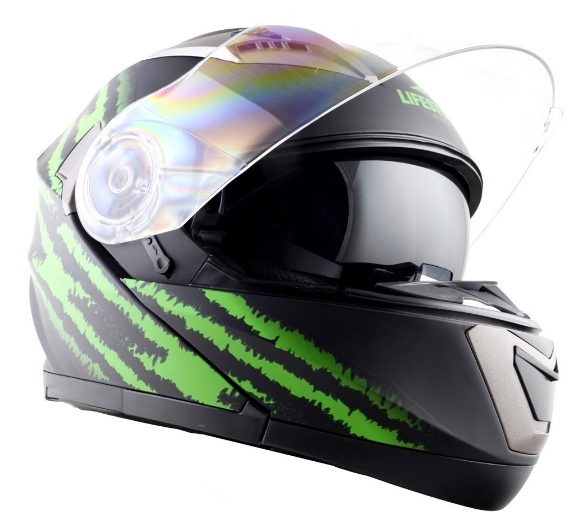 Le casque moto modulable Lifestyle LS-670 en position casque integral